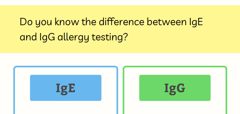 Not All Allergy Testing Is The Same: IgE and IgG Differences