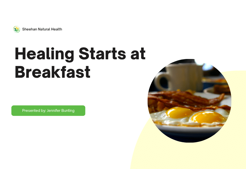 presentation cover for "Healing Starts at Breakfast"